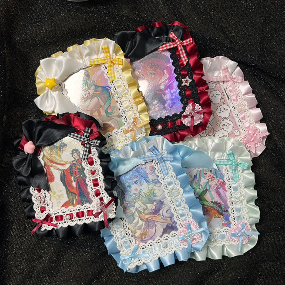 Reel Case - Lolita Maid Lace Handmade ID Card