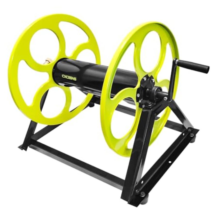 Stainless Steel Garden Hose Re - Reel Handle recension och pris