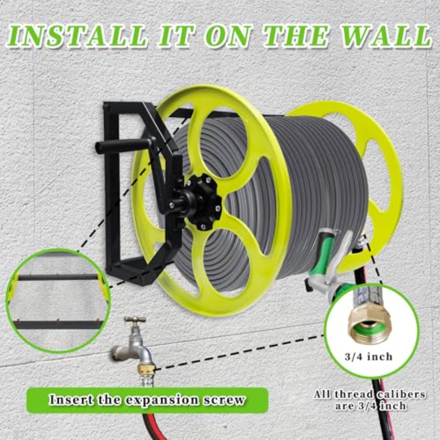 Heavy Duty Garden Hose Reel wi - Reel Handle recension och pris