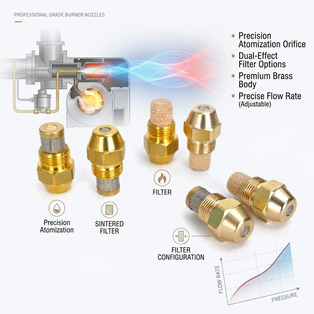Brass Burner Oil Nozzle 80 Deg - Reel Oil recension och pris