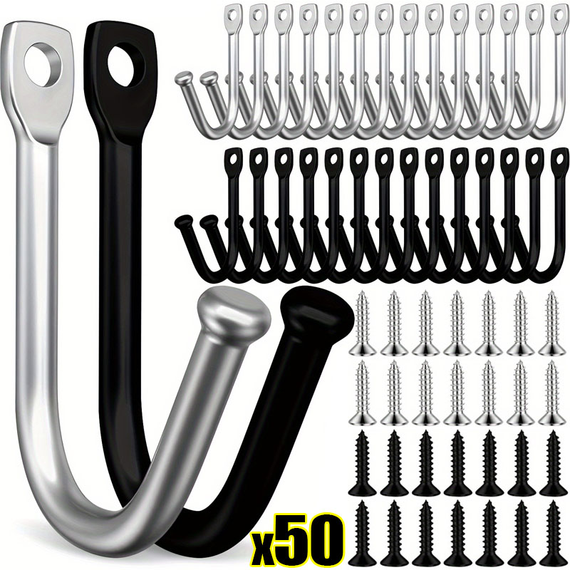 50/5Set J-shaped Metal Wall Ho - Reel Bag recension och pris