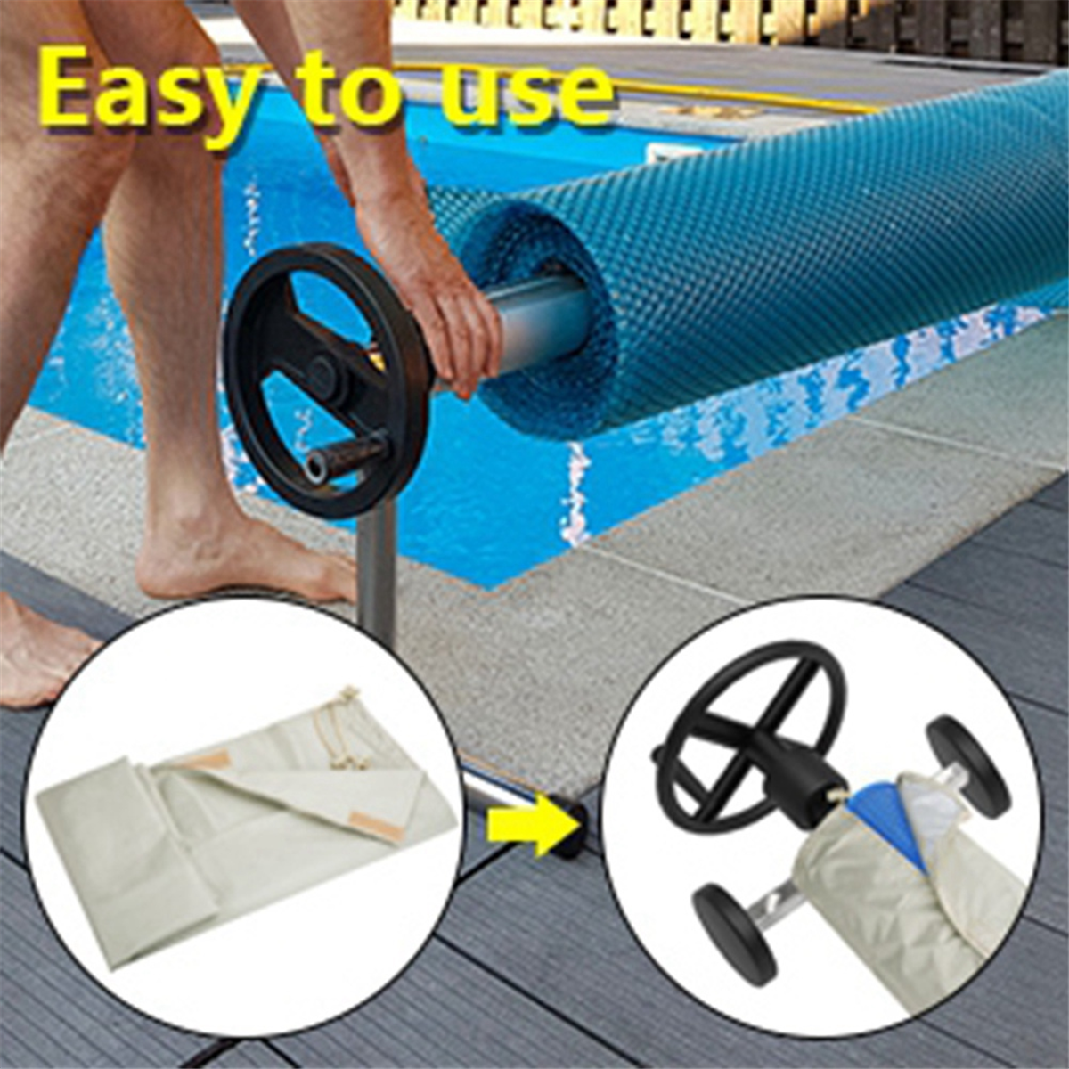 ABQR Swimming Pool Solar Reel  - Reel Cover recension och pris