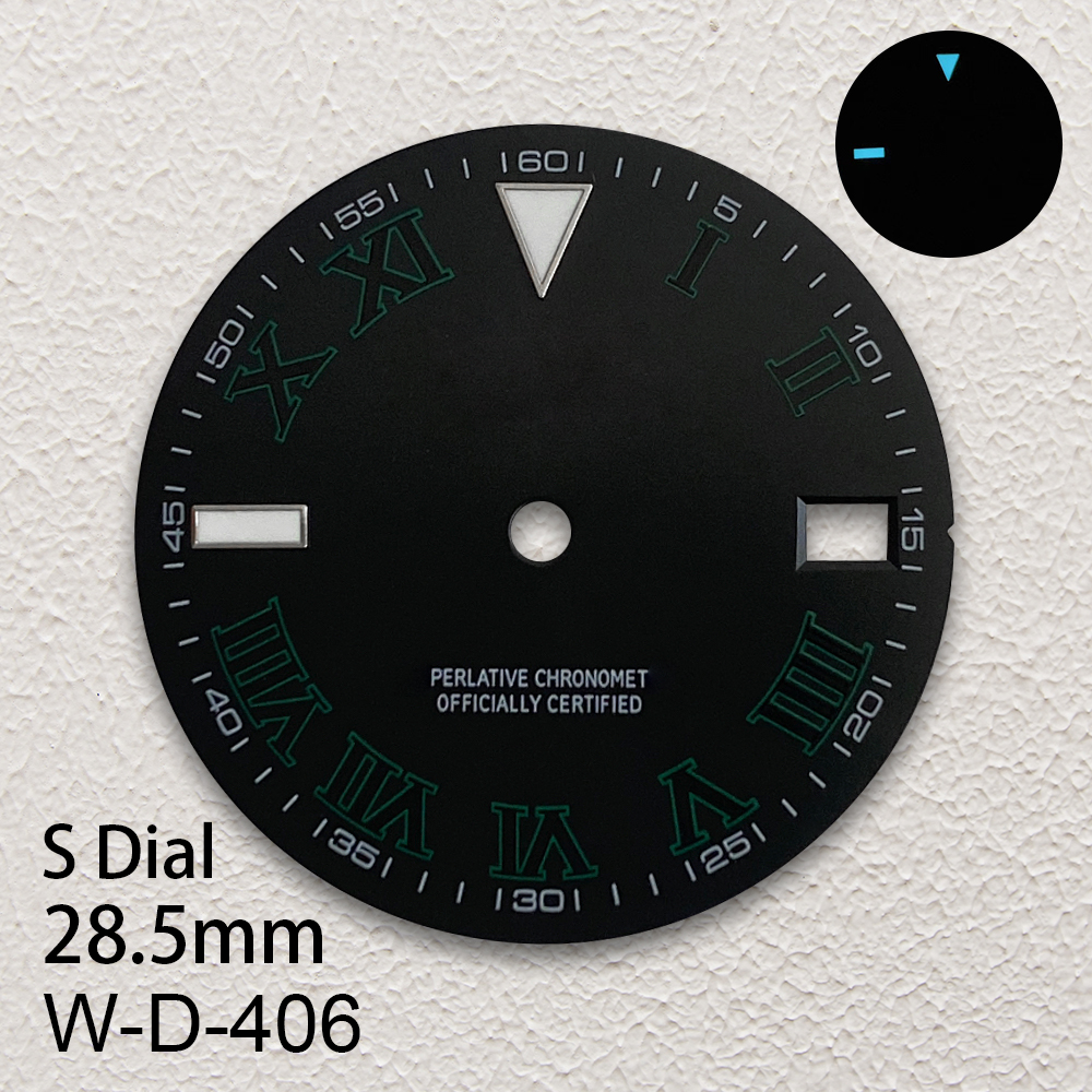 28.5mm S Logo Dial Fit NH35/NH - Reel Case recension och pris