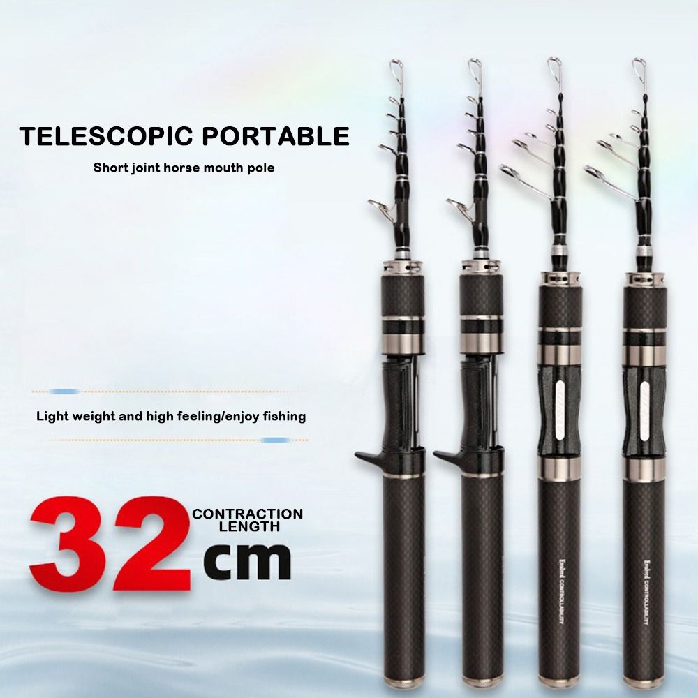 1.5m-1.8m Fishing Pole Rod Set - Spincast Reel recension och pris