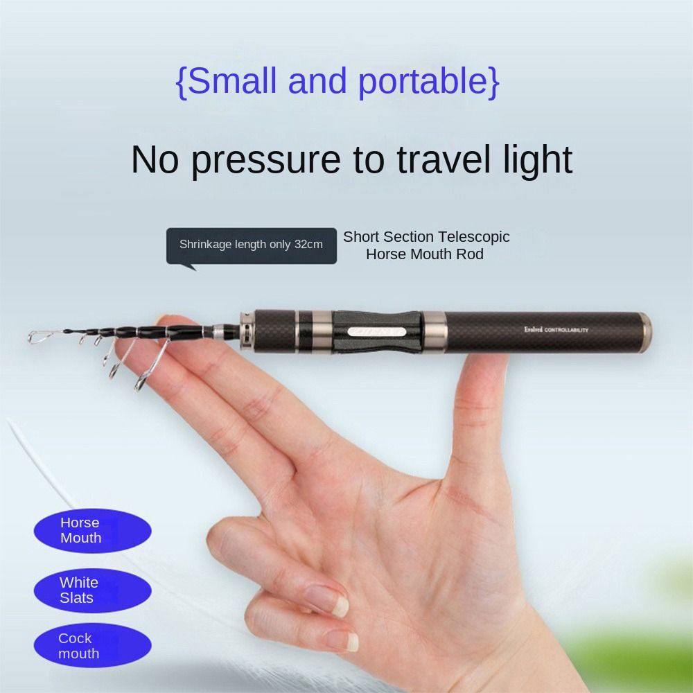 1.5m-1.8m Fishing Pole Rod Set - Spincast Reel recension och pris