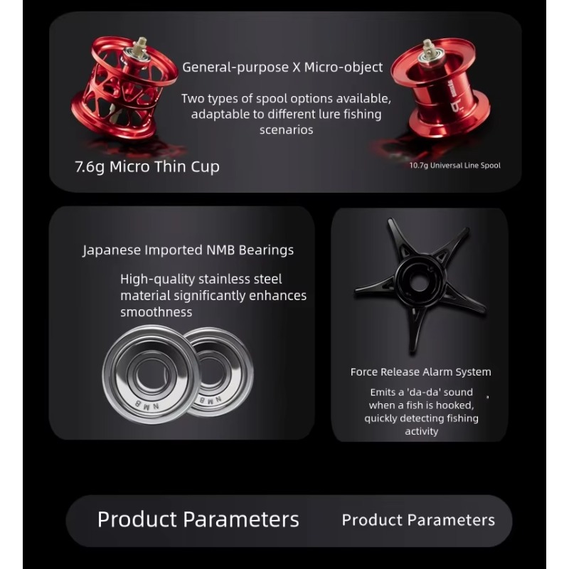 P1 Casting Reel, 7.3:1 Gear Ra - Reel Handle recension och pris