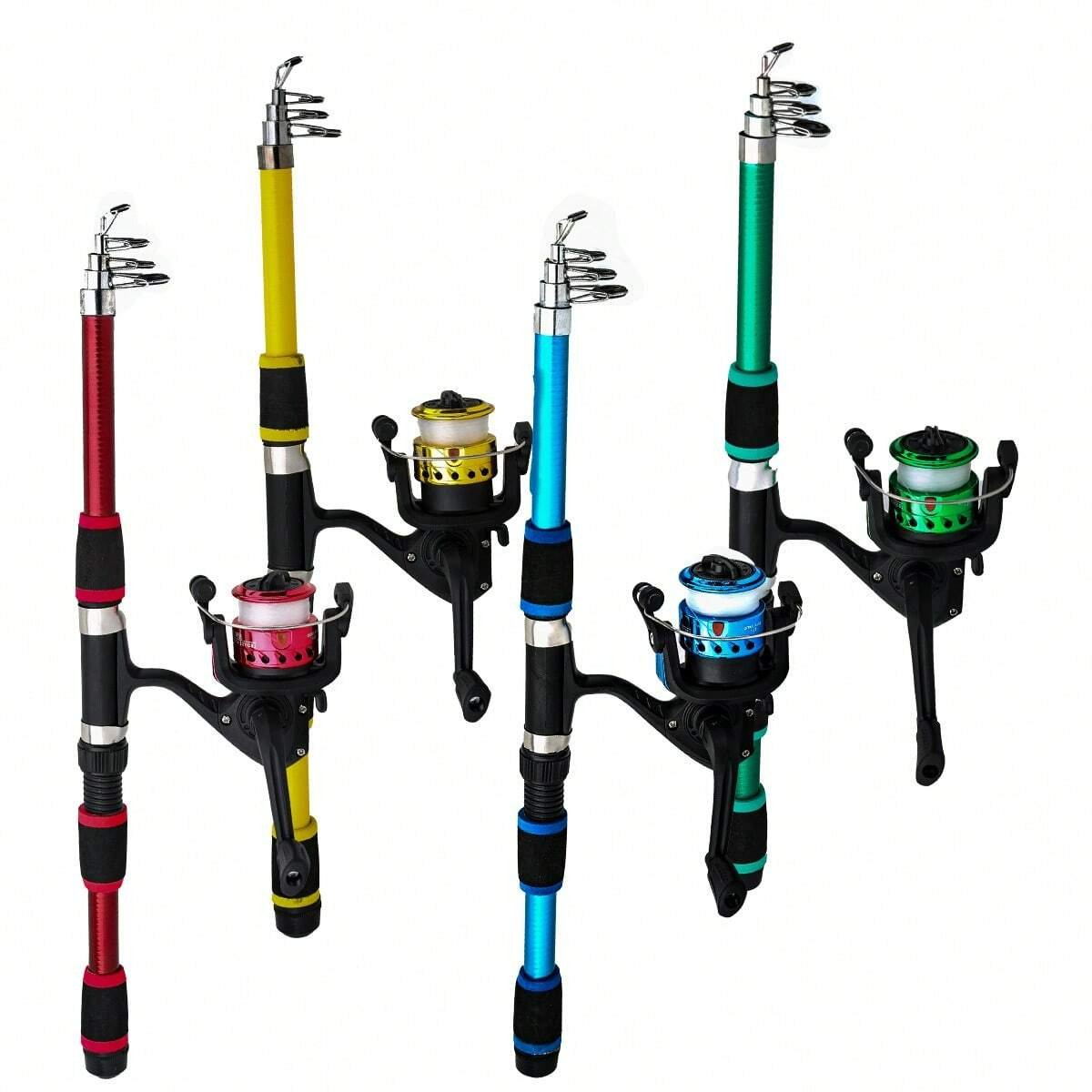 Fishing Pole Set Full Kits Wit - Spincast Reel recension och pris