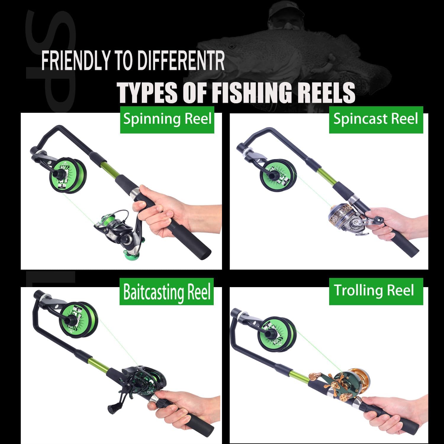 Fishing Line Spooler, Adjustab - Spinning Reel recension och pris
