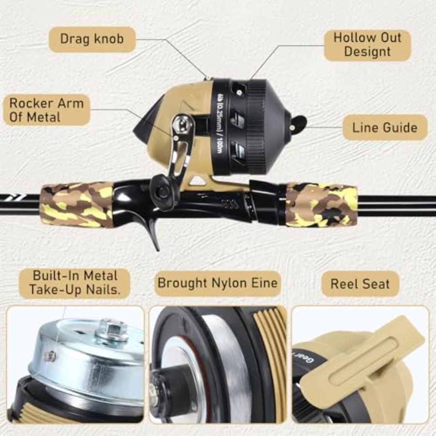 Fishing Rod and Reel Combo, Li - Spincast Reel recension och pris